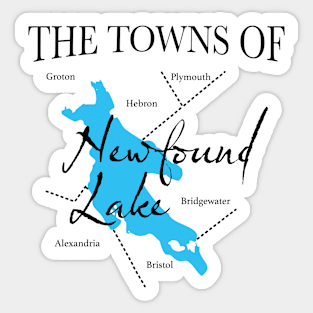 Towns of Newfound Lake Sticker